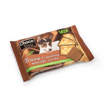 Веда Choco Dog Печенье в молочном шоколаде для собак