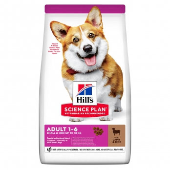 Hill's Small & Miniature сухой корм для для взрослых собак декоративных пород, ягненок и рис 