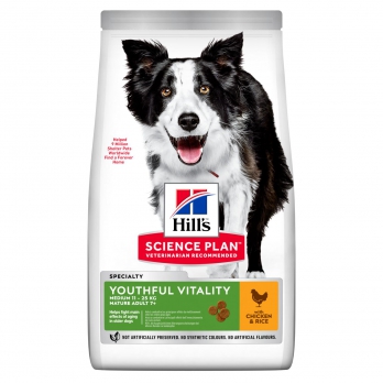 Hill's Youthful Vitality сухой корм для пожилых собак всех пород 7+, курица 