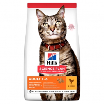 Hill's Optimal Care сухой корм для взрослых кошек 1-6 лет, курица 