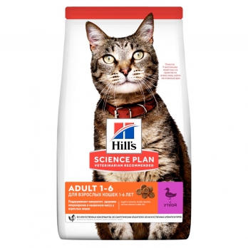 Hill's Optimal Care сухой корм для взрослых кошек 1-6 лет, утка 300 г