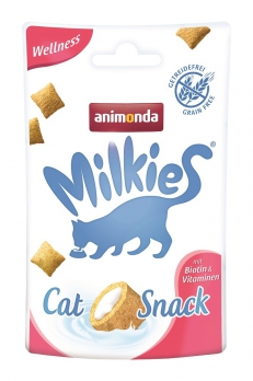 Animonda Лакомство д/кошек Milkies Wellness Biotin & Vitaminen для поддержания здоровья кожи и и шерсти 30г