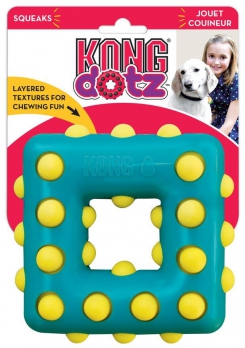 KONG игрушка для собак Dotz квадрат  