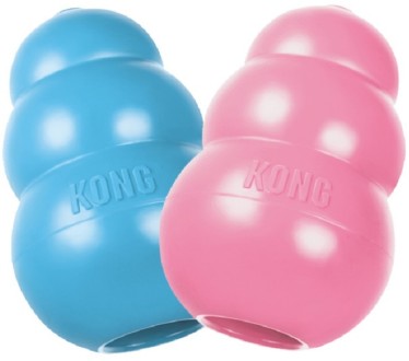 KONG Puppy игрушка для щенков классик, цвета в ассортименте: розовый, голубой