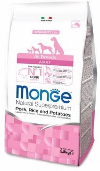 Monge Dog Speciality корм для собак всех пород свинина с рисом и картофелем 