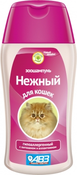 Агроветзащита Шампунь Нежный для кошек гипоаллергенный АВ830 0,18